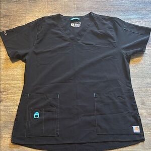 Carhartt Men's Black Scrub Shirt